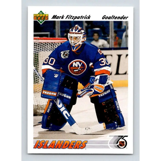 1991-92 Upper Deck #602 Mark Fitzpatrick NM-MT New York Islanders Hockey Card  Image 1