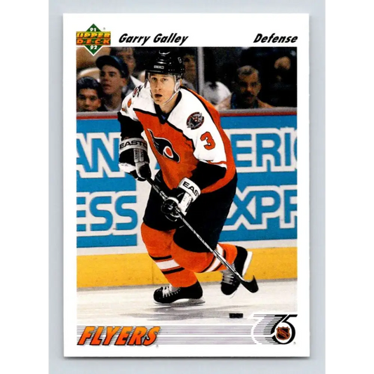 1991-92 Upper Deck #607 Garry Galley NM-MT Philadelphia Flyers Hockey Card Image 1