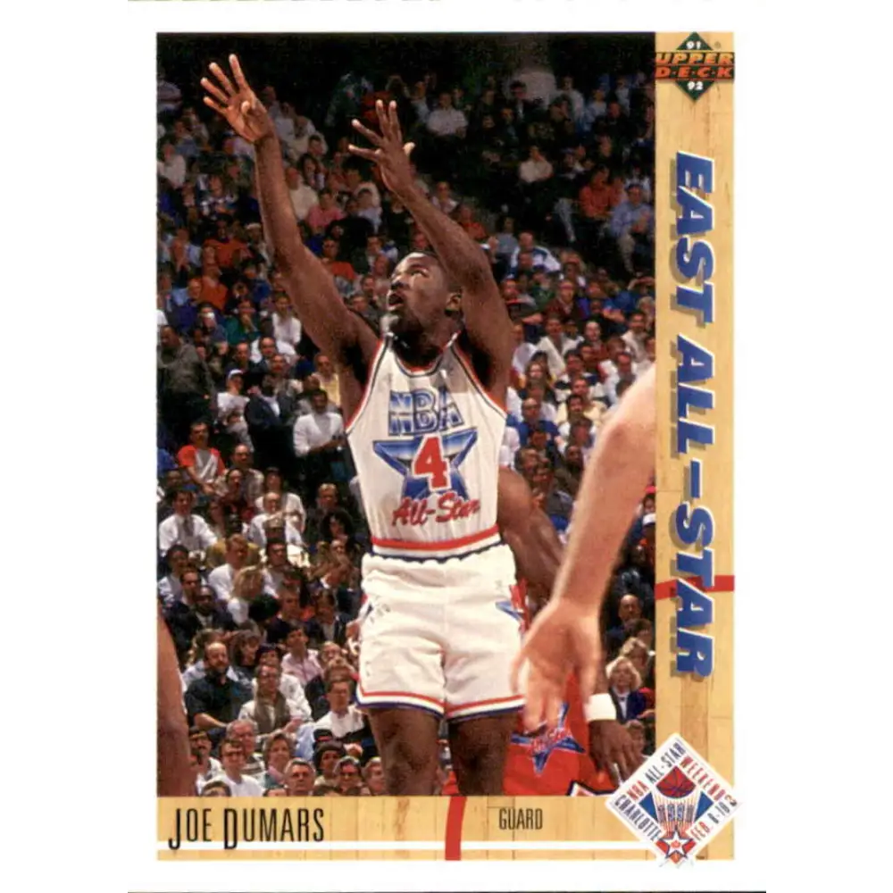 1991-92 Upper Deck #61 Joe Dumars AS NM-MT Detroit Pistons Basketball Card Image 1