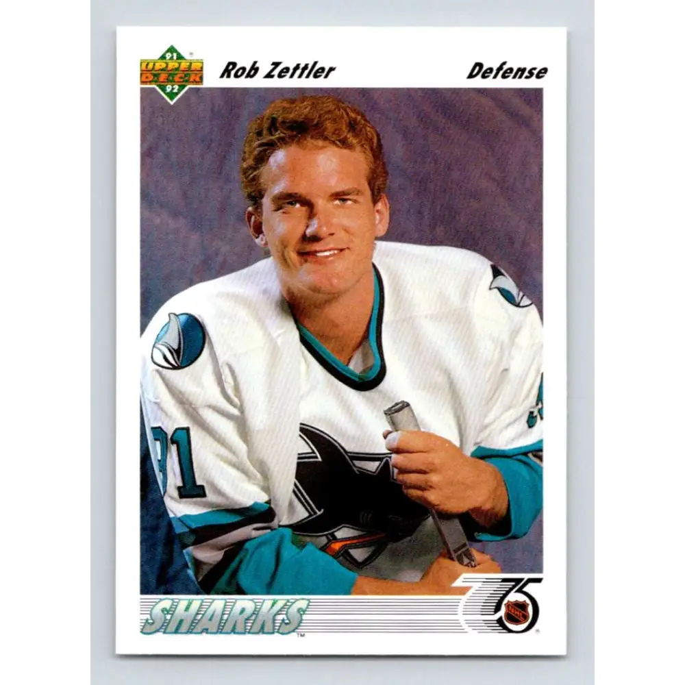 1991-92 Upper Deck #61 Rob Zettler NM-MT Hockey Card Image 1
