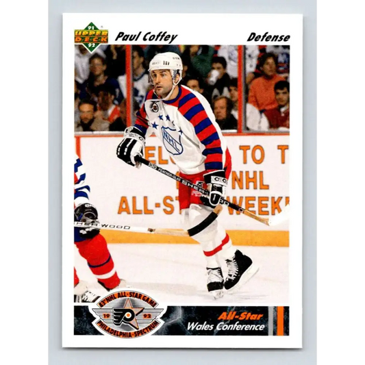 1991-92 Upper Deck #615 Paul Coffey AS NM-MT Pittsburgh Penguins Hockey Card Image 1