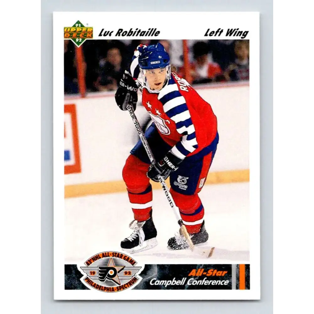 1991-92 Upper Deck #623 Luc Robitaille NM-MT Los Angeles Kings Hockey Card  Image 1