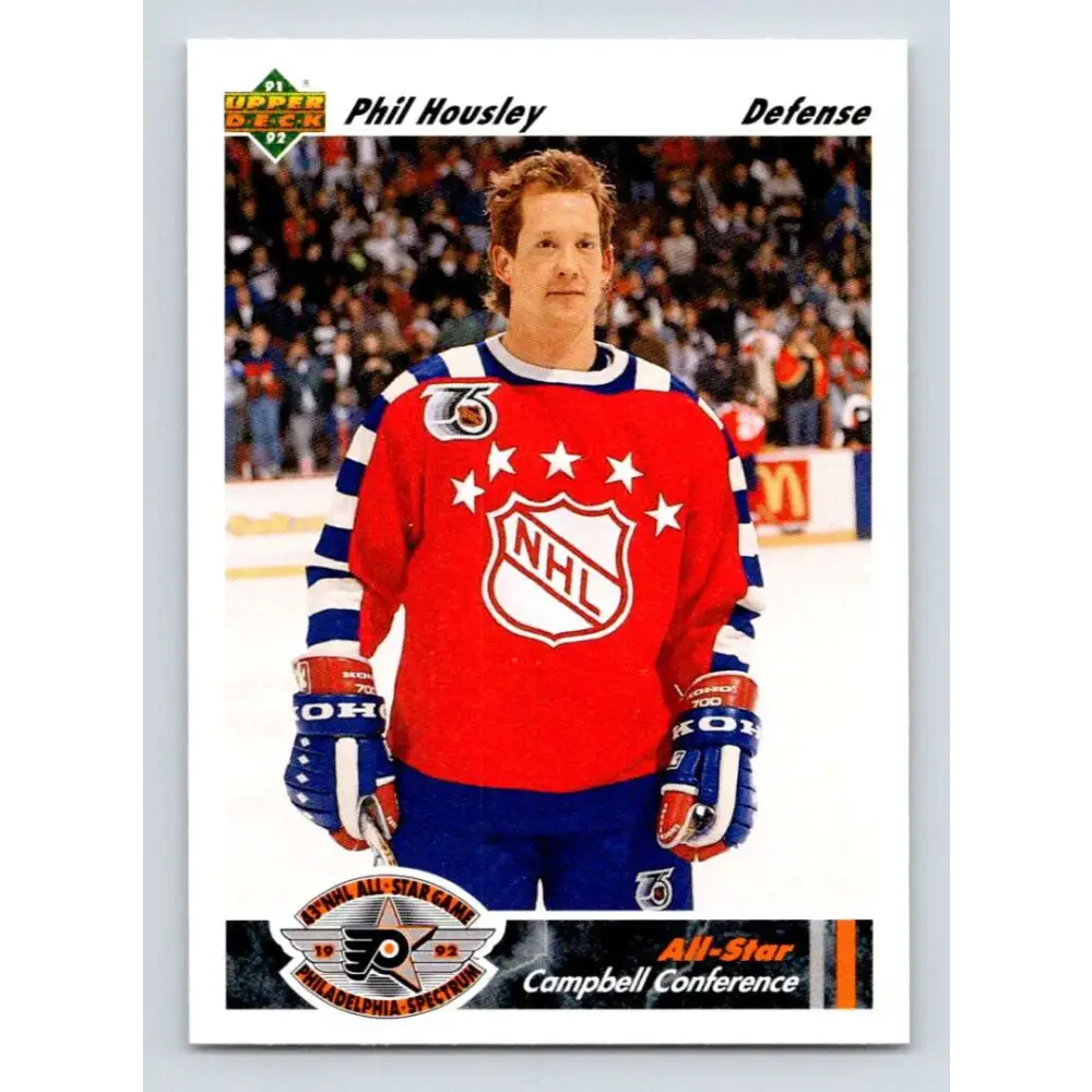 1991-92 Upper Deck #624 Phil Housley NM-MT Winnipeg Jets Hockey Card  Image 1