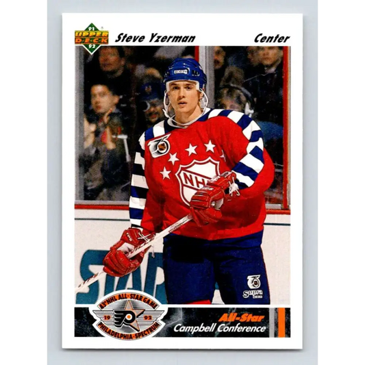 1991-92 Upper Deck #626 Steve Yzerman AS NM-MT Detroit Red Wings Hockey Card Image 1