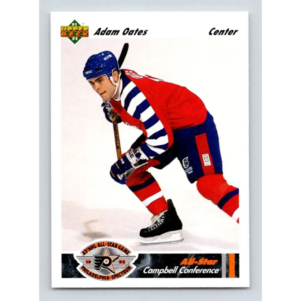 1991-92 Upper Deck #627 Adam Oates NM-MT St. Louis Blues Hockey Card  Image 1