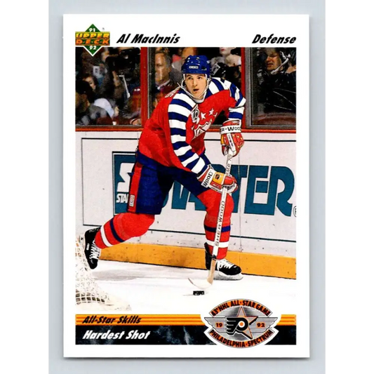 1991-92 Upper Deck #632 Al MacInnis NM-MT Calgary Flames Hockey Card  Image 1