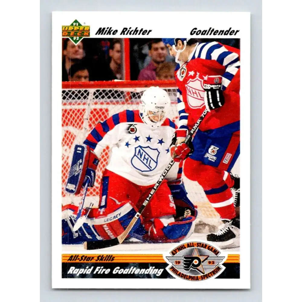 1991-92 Upper Deck #634 Mike Richter NM-MT New York Rangers Hockey Card  Image 1