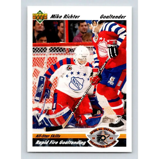 1991-92 Upper Deck #634 Mike Richter NM-MT New York Rangers Hockey Card  Image 1