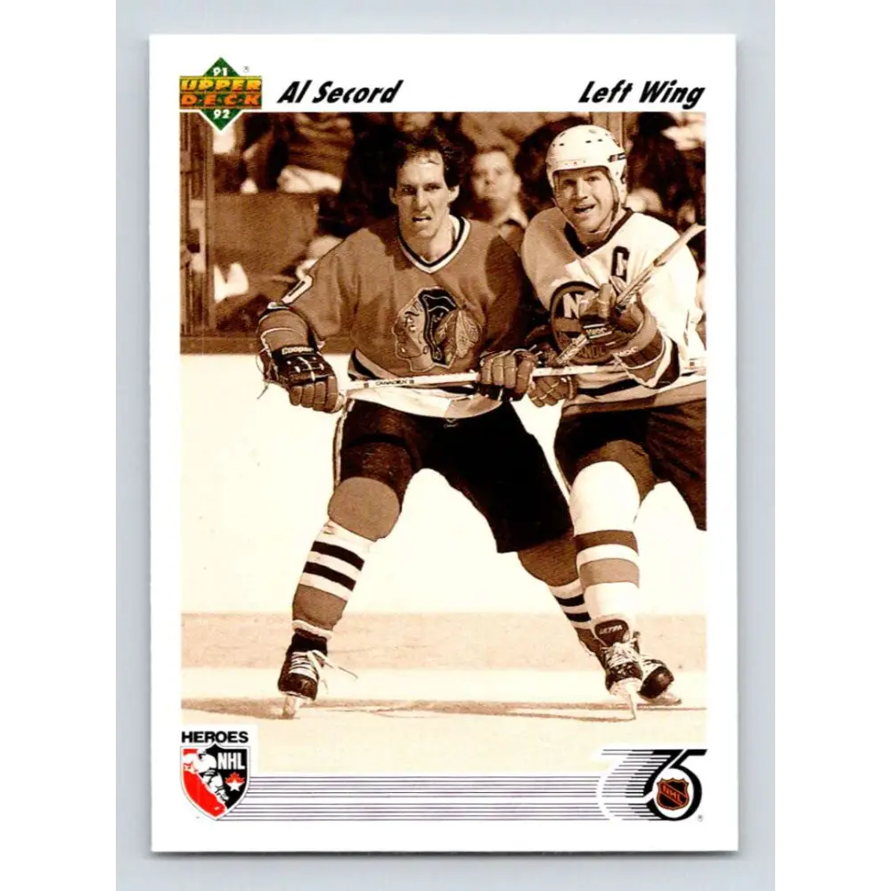 1991-92 Upper Deck #635 Al Secord NM-MT Hockey Card  Image 1