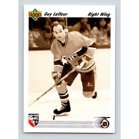 1991-92 Upper Deck #638 Guy Lafleur NM-MT Hockey Card  Image 1