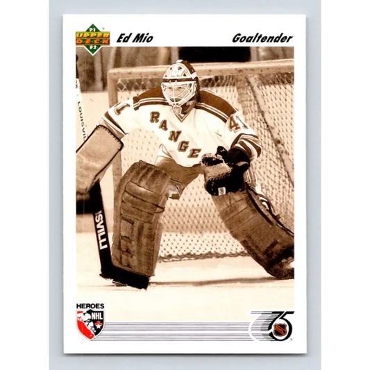 1991-92 Upper Deck #639 Ed Mio NM-MT Hockey Card  Image 1