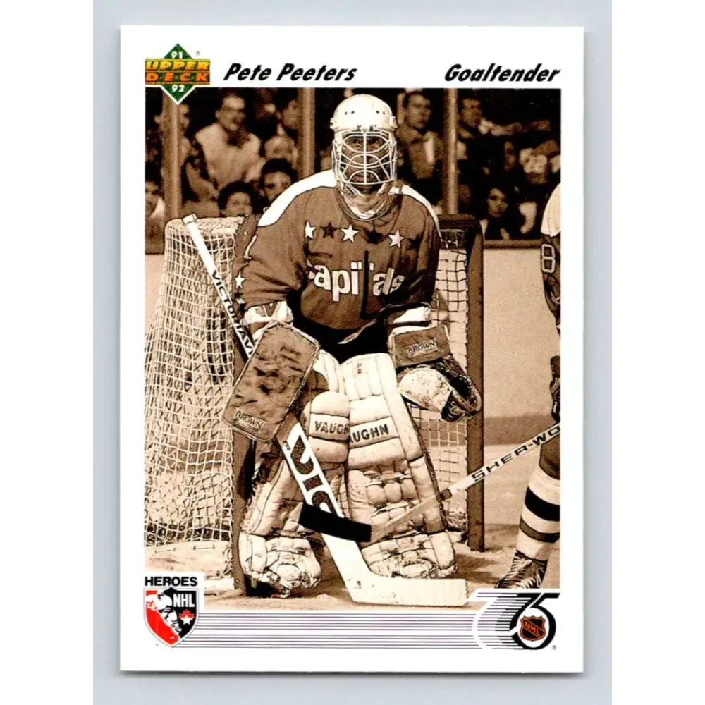 1991-92 Upper Deck #642 Pete Peeters NM-MT Philadelphia Flyers Hockey Card Image 1