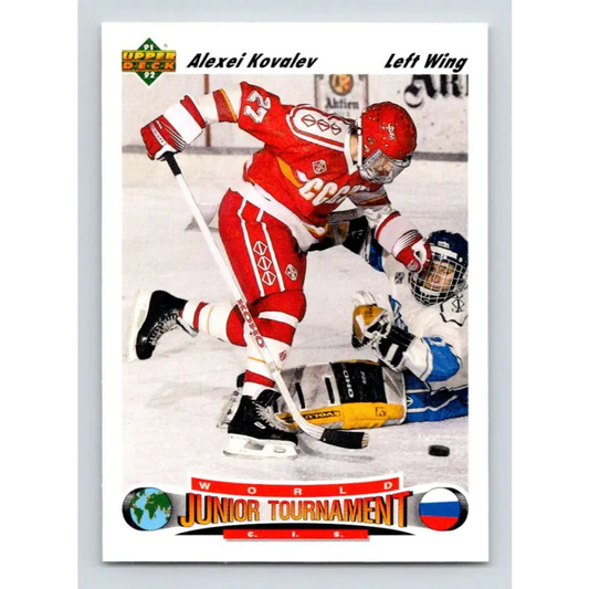 1991-92 Upper Deck #655 Alexei Kovalev NM-MT RC Rookie Hockey Card  Image 1
