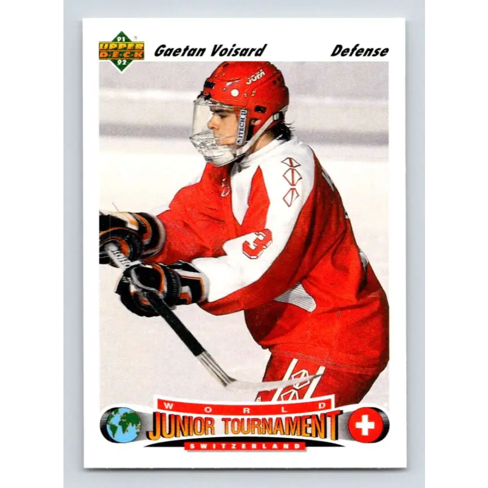 1991-92 Upper Deck #664 Gaetan Voisard NM-MT RC Rookie Hockey Card  Image 1