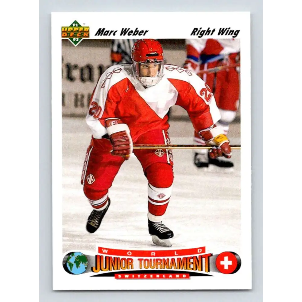 1991-92 Upper Deck #666 Marc Weber NM-MT RC Rookie Hockey Card  Image 1