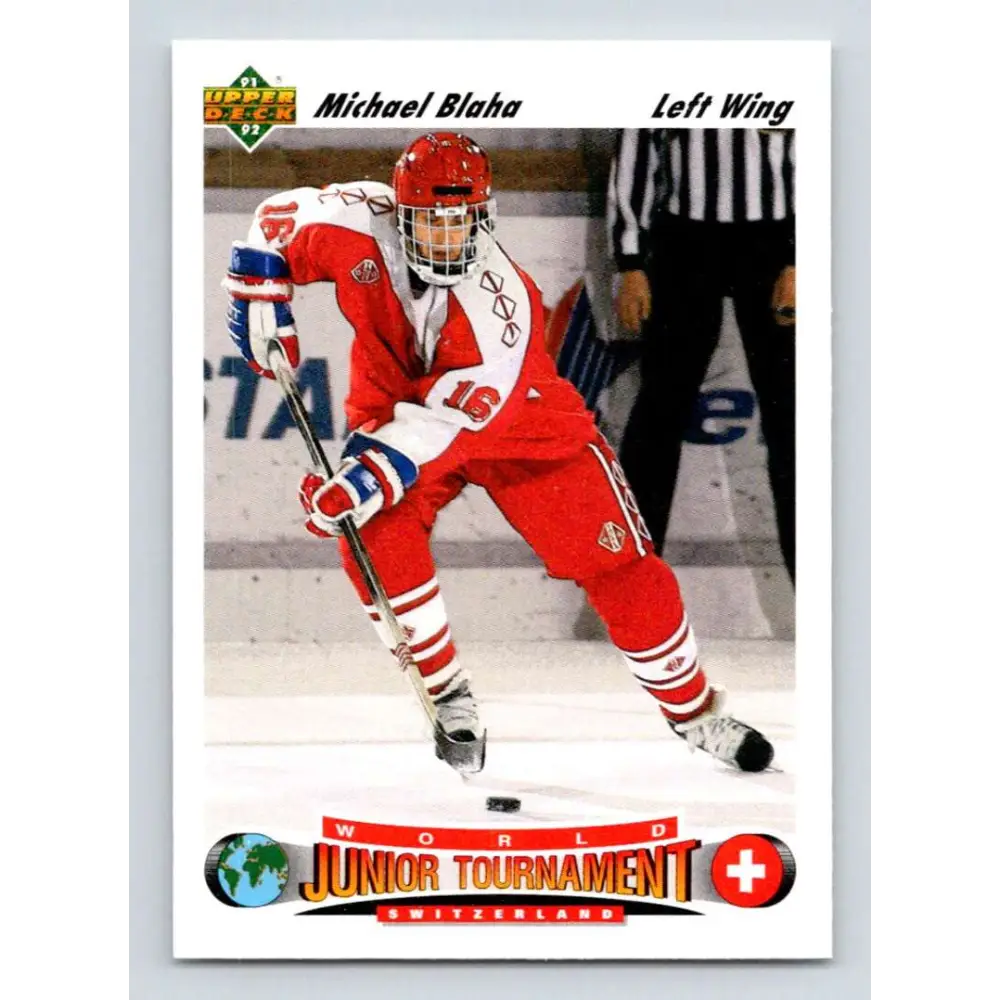 1991-92 Upper Deck #669 Michael Blaha NM-MT RC Rookie Hockey Card  Image 1
