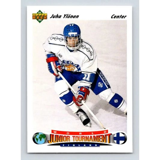 1991-92 Upper Deck #673 Juha Ylonen NM-MT RC Rookie Hockey Card  Image 1
