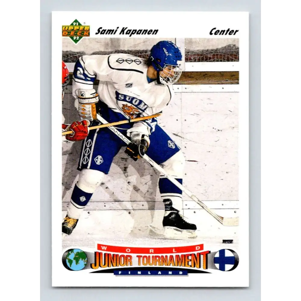1991-92 Upper Deck #674 Sami Kapanen NM-MT RC Rookie Hockey Card  Image 1