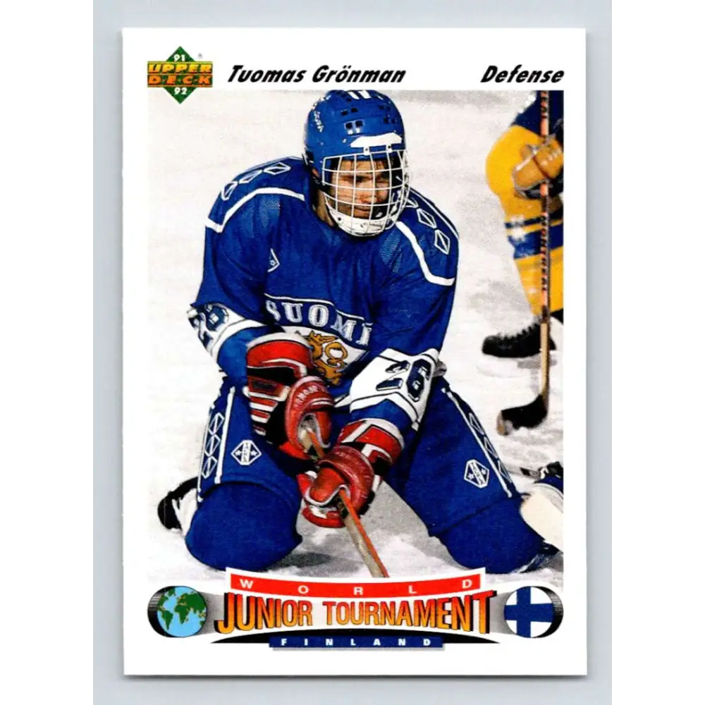 1991-92 Upper Deck #677 Tomas Gronman NM-MT RC Rookie Hockey Card  Image 1