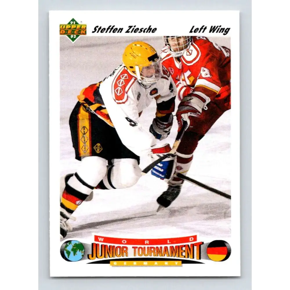 1991-92 Upper Deck #679 Steffen Ziesche NM-MT RC Rookie Hockey Card  Image 1