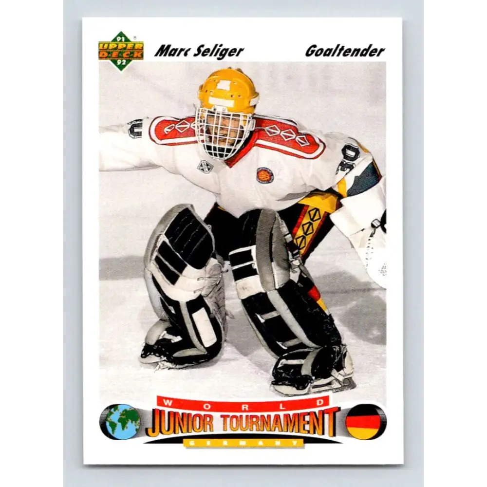 1991-92 Upper Deck #683 Marc Seliger NM-MT RC Rookie Hockey Card  Image 1