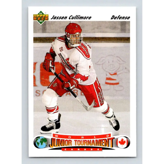 1991-92 Upper Deck #690 Jassen Cullimore NM-MT RC Rookie Hockey Card Image 1