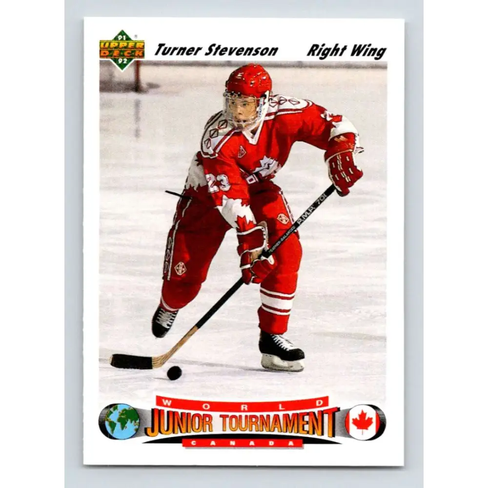 1991-92 Upper Deck #691 Turner Stevenson NM-MT RC Rookie Hockey Card  Image 1