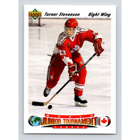 1991-92 Upper Deck #691 Turner Stevenson NM-MT RC Rookie Hockey Card  Image 1