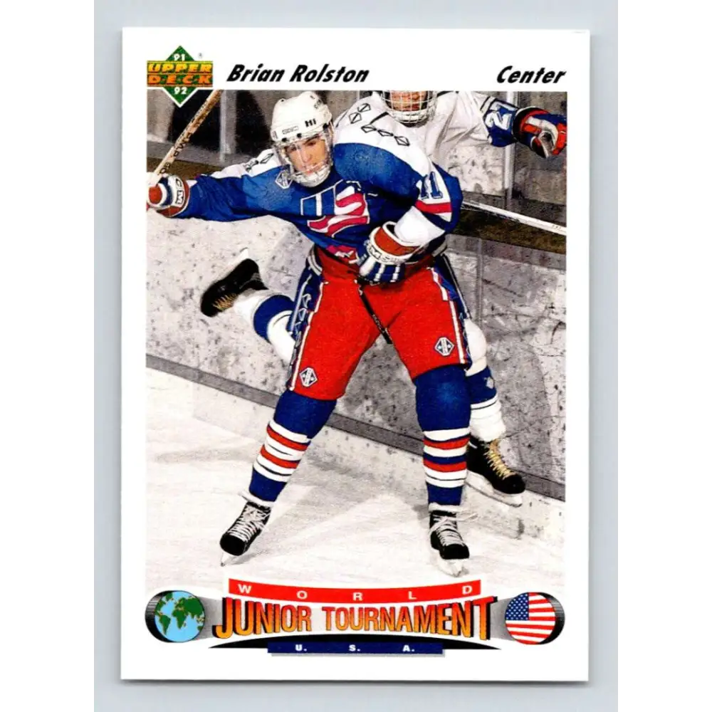 1991-92 Upper Deck #699 Brian Rolston NM-MT RC Rookie Hockey Card  Image 1