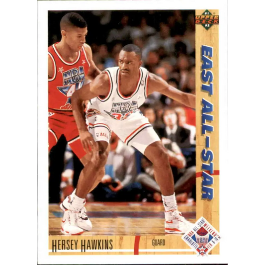 1991-92 Upper Deck #71 Hersey Hawkins AS NM-MT Philadelphia 76ers Basketball Card Image 1