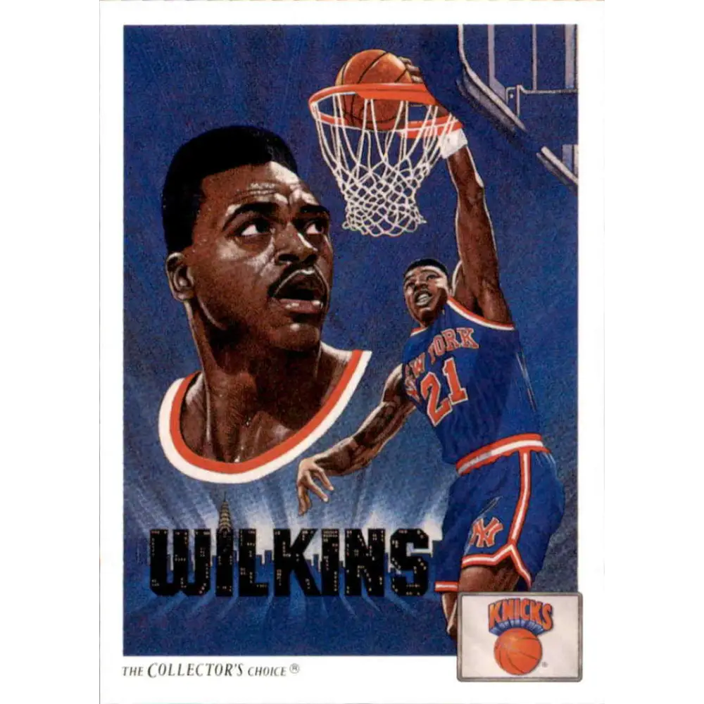 1991-92 Upper Deck #84 Gerald Wilkins TC NM-MT New York Knicks Basketball Card Image 1