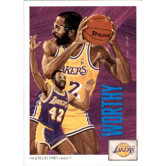1991-92 Upper Deck #85 James Worthy TC NM-MT Los Angeles Lakers Basketball Card Image 1