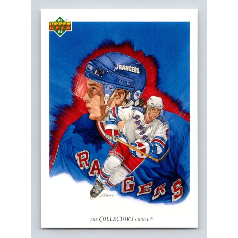 1991-92 Upper Deck #90 Darren Turcotte NM-MT New York Rangers Hockey Card Image 1