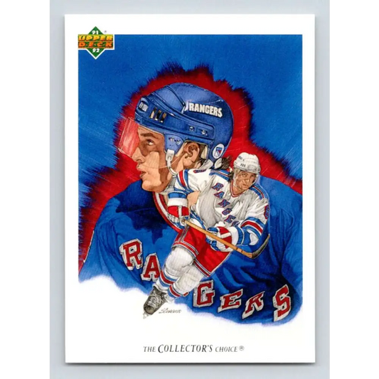 1991-92 Upper Deck #90 Darren Turcotte NM-MT New York Rangers Hockey Card Image 1
