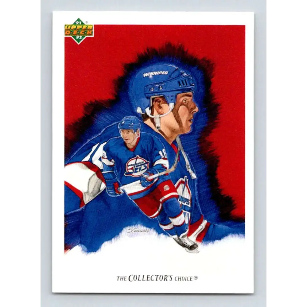 1991-92 Upper Deck #99 Ed Olczyk NM-MT Winnipeg Jets Hockey Card Image 1