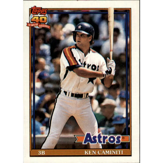 1991 Topps #174 Ken Caminiti NM-MT Houston Astros Baseball Card  Image 1