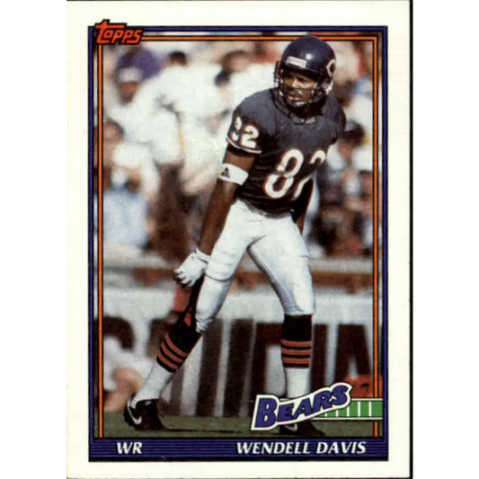 1991 Topps #174 Wendell Davis NM-MT Chicago Bears Football Card  Image 1