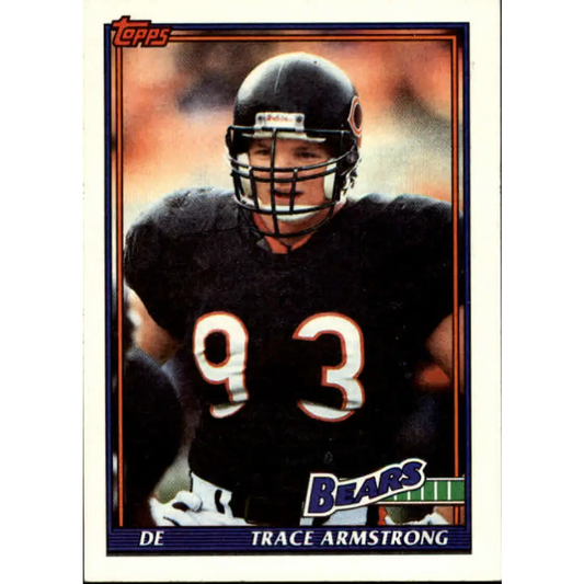 1991 Topps #175 Trace Armstrong NM-MT Chicago Bears Football Card  Image 1