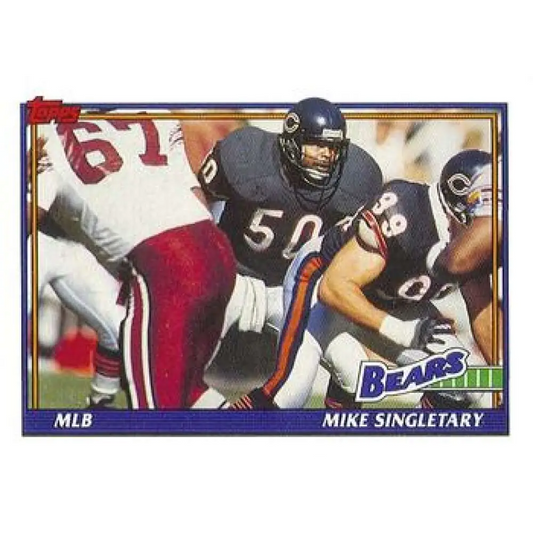1991 Topps #176 Mike Singletary NM-MT Chicago Bears Football Card  Image 1