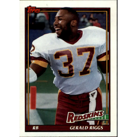 1991 Topps #178 Gerald Riggs NM-MT Washington Redskins Football Card  Image 1