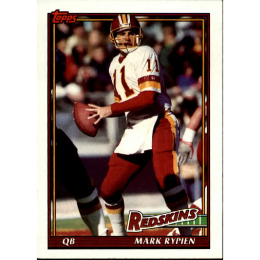 1991 Topps #192 Mark Rypien NM-MT Washington Redskins Football Card  Image 1