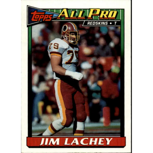 1991 Topps #194 Jim Lachey NM-MT Washington Redskins Football Card  Image 1