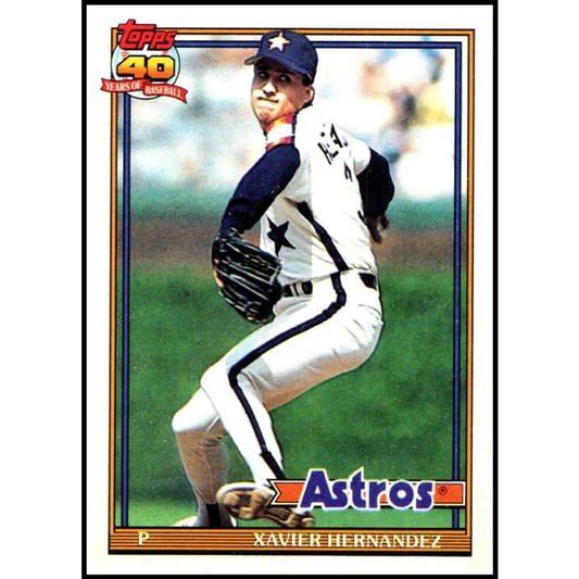 1991 Topps #194 Xavier Hernandez NM-MT Houston Astros Baseball Card  Image 1