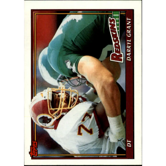 1991 Topps #198 Darryl Grant NM-MT Washington Redskins Football Card  Image 1