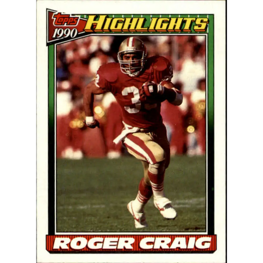 1991 Topps #2 Roger Craig NM-MT San Francisco 49ers Football Card  Image 1