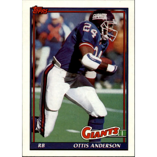 1991 Topps #20 Ottis Anderson NM-MT New York Giants Football Card  Image 1