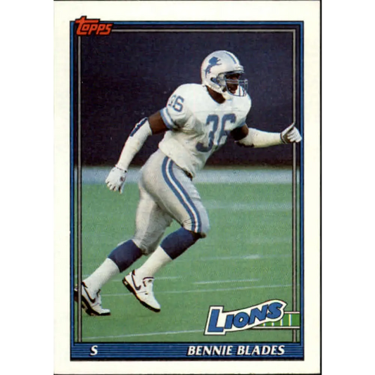 1991 Topps #401 Bennie Blades NM-MT Detroit Lions Football Card  Image 1