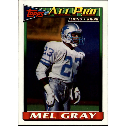 1991 Topps #409 Mel Gray NM-MT Detroit Lions Football Card  Image 1