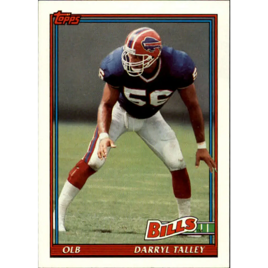 1991 Topps #41 Darryl Talley NM-MT Buffalo Bills Football Card  Image 1