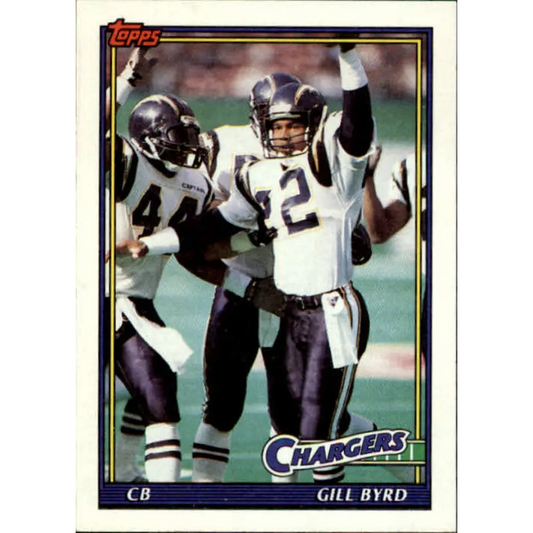 1991 Topps #418 Gill Byrd NM-MT San Diego Chargers Football Card  Image 1